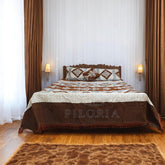 Premium_Red_Velvet_Jacquard_Bed_Sheet_Set_-_Elegant_Floral_Design_with_Geometric_Borders